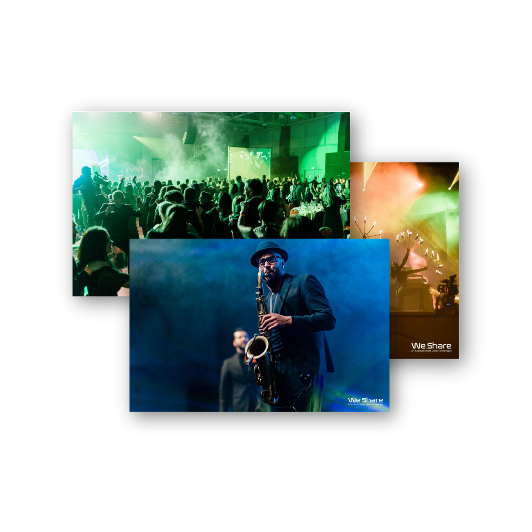 Musica dal vivo saxofonista persone che ballano e giocolieri