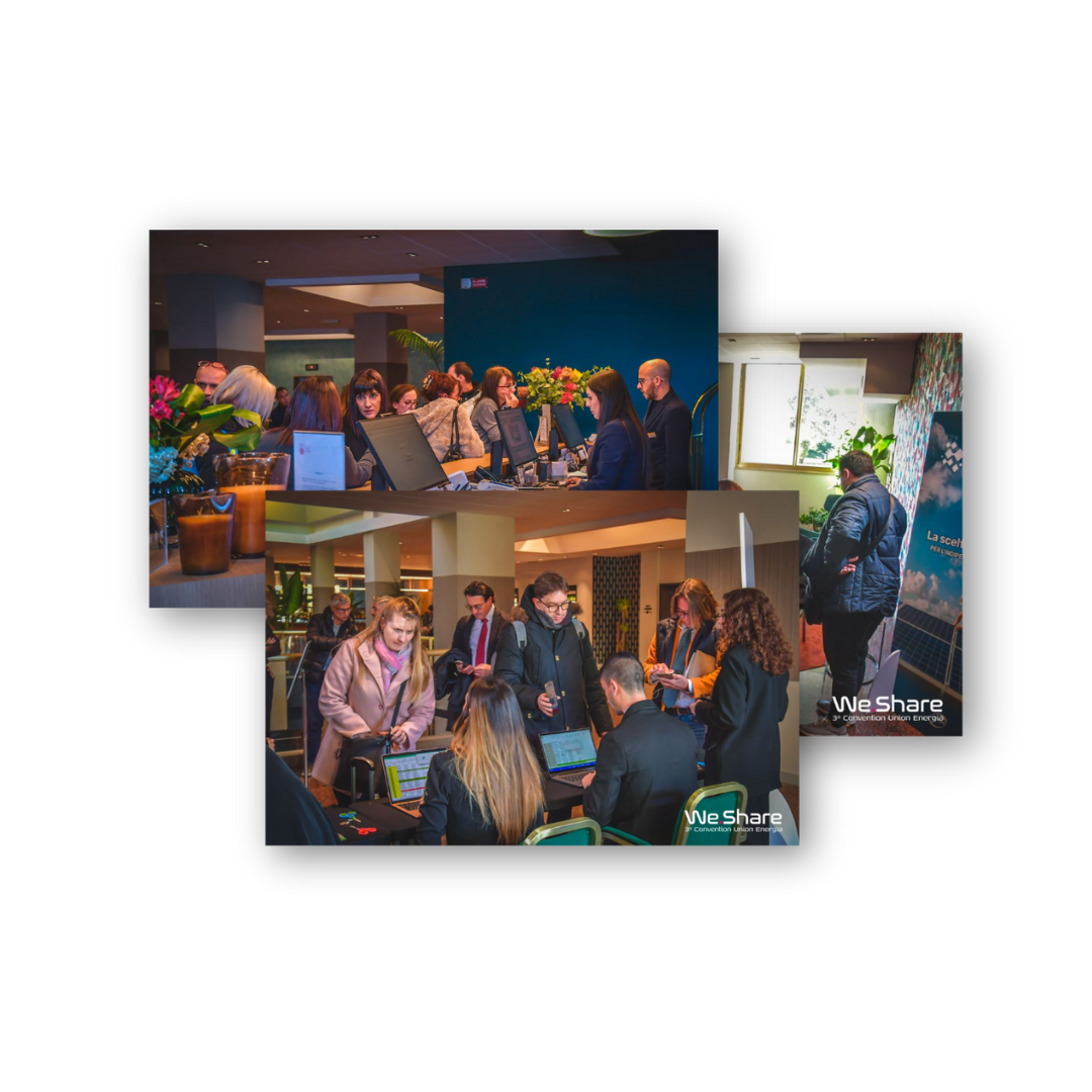 Persone che si accingono ad entrare al we share 4