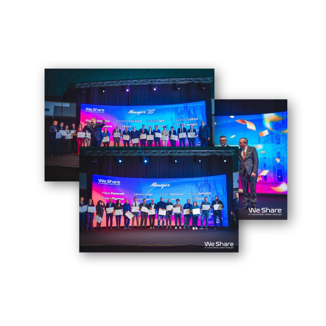 tante premiazioni sul palco del we share